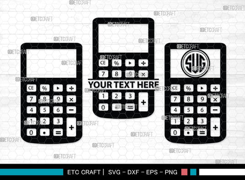 Calculator Monogram, Calculator Silhouette, Calculator SVG, Math Svg, Scientific Calculator Svg, Business Calculator Svg, School Svg, SB00471 SVG ETC Craft 
