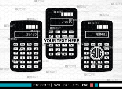 Calculator Monogram, Calculator Silhouette, Calculator SVG, Math Svg, Scientific Calculator Svg, Business Calculator Svg, School Svg, SB00471 SVG ETC Craft 