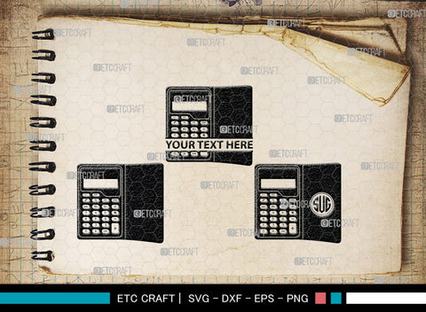 Calculator Monogram, Calculator Silhouette, Calculator SVG, Math Svg, Scientific Calculator Svg, Business Calculator Svg, School Svg, SB00471 SVG ETC Craft 