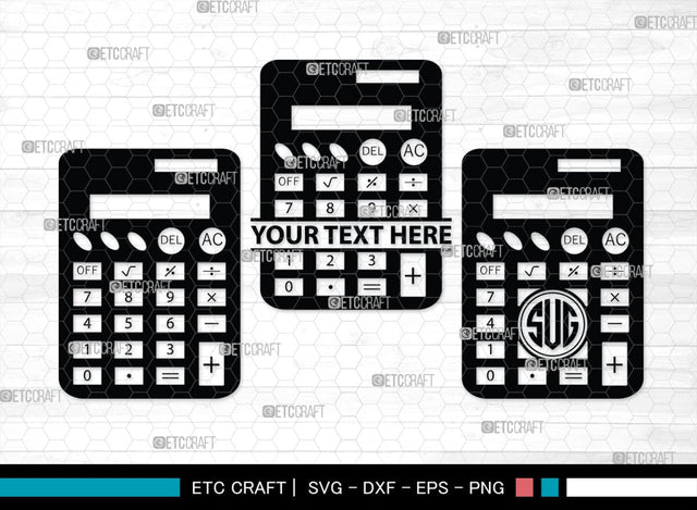Calculator Monogram, Calculator Silhouette, Calculator SVG, Math Svg, Scientific Calculator Svg, Business Calculator Svg, School Svg, SB00471 SVG ETC Craft 