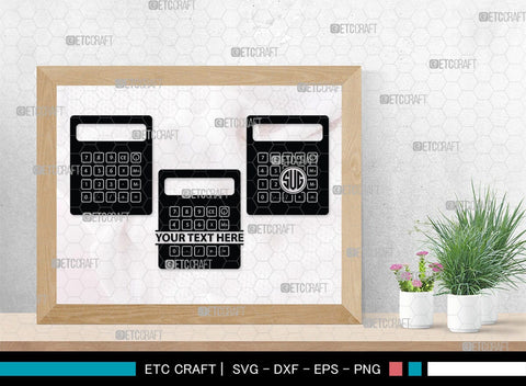 Calculator Monogram, Calculator Silhouette, Calculator SVG, Math Svg, Scientific Calculator Svg, Business Calculator Svg, School Svg, SB00471 SVG ETC Craft 