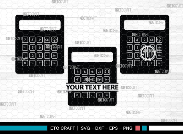 Calculator Monogram, Calculator Silhouette, Calculator SVG, Math Svg, Scientific Calculator Svg, Business Calculator Svg, School Svg, SB00471 SVG ETC Craft 