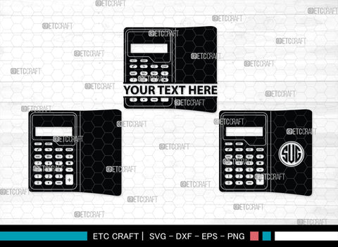Calculator Monogram, Calculator Silhouette, Calculator SVG, Math Svg, Scientific Calculator Svg, Business Calculator Svg, School Svg, SB00471 SVG ETC Craft 