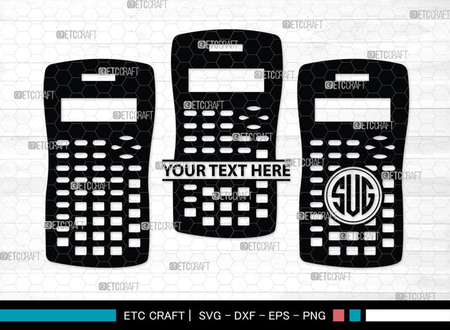 Calculator Monogram, Calculator Silhouette, Calculator SVG, Math Svg, Scientific Calculator Svg, Business Calculator Svg, School Svg, SB00471 SVG ETC Craft 