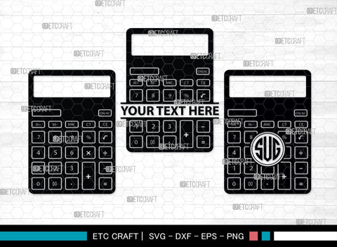 Calculator Monogram, Calculator Silhouette, Calculator SVG, Math Svg, Scientific Calculator Svg, Business Calculator Svg, School Svg, SB00471 SVG ETC Craft 