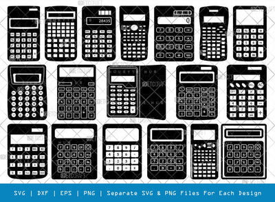 Calculator SVG Cut Files | Calculator Silhouette | Math Svg | Scientific Calculator Svg | Business Calculator Svg | School Svg | Calculator Bundle SVG ETC Craft 
