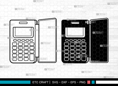 Calculator SVG, Math Svg, Education Svg, School Svg, Calculator Outline, Graphic Calculator Svg, Calculator Svg SVG ETC Craft 