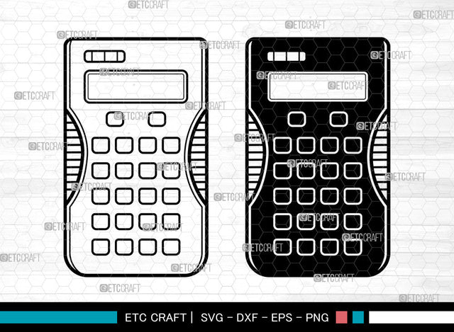 Calculator SVG, Math Svg, Education Svg, School Svg, Calculator Outline, Graphic Calculator Svg, Calculator Svg SVG ETC Craft 