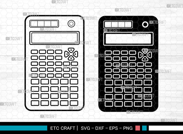 Calculator SVG, Math Svg, Education Svg, School Svg, Calculator Outline, Graphic Calculator Svg, Calculator Svg SVG ETC Craft 