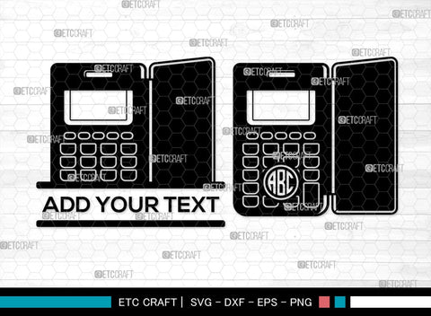 Calculator SVG Monogram, Math Svg, Education Svg, School Svg, Calculator Outline, Graphic Calculator Svg, Calculator Svg SVG ETC Craft 