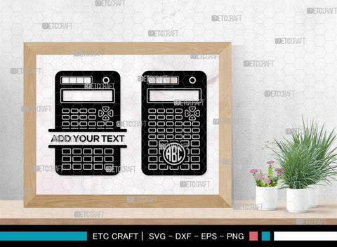 Calculator SVG Monogram, Math Svg, Education Svg, School Svg, Calculator Outline, Graphic Calculator Svg, Calculator Svg SVG ETC Craft 
