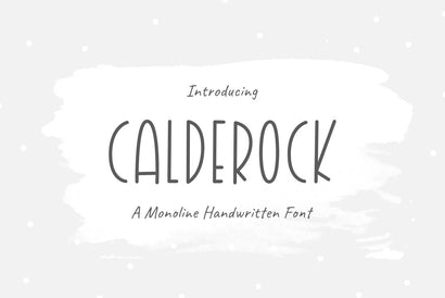 Calderock | Monoline - Handwritten Font Font Jimtype Studio 