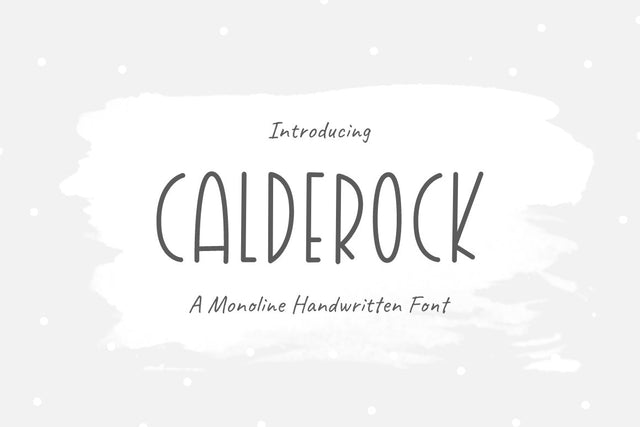Calderock | Monoline - Handwritten Font Font Jimtype Studio 