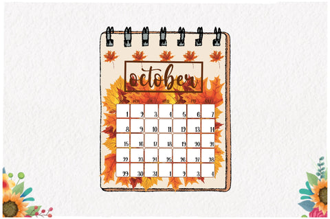 Calendar for October Sublimation Sublimation Jagonath Roy 