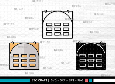 Calendar Icons Color, Calendar Svg, Planner Svg, Calendars, Home Calendar, Calendar Bundle, Icon Bundle, Svg Cut File, Dxf, Eps, Png, SVG ETC Craft 