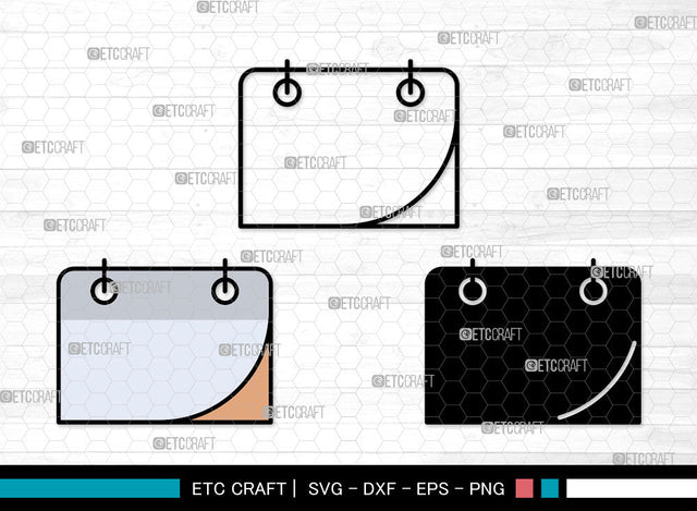 Calendar Icons Color, Calendar Svg, Planner Svg, Calendars, Home Calendar, Calendar Bundle, Icon Bundle, Svg Cut File, Dxf, Eps, Png, SVG ETC Craft 