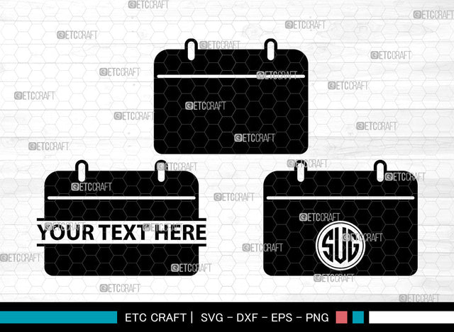 Calendar Icons Monogram, Calendar Svg, Planner Svg, Calendars, Home Calendar, Calendar Monogram, Icon Monogram, Svg Cut File, Dxf, Eps, Png, SVG ETC Craft 