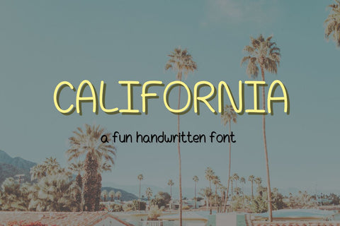 California - A Handwritten Sans Serif Font Font ChiraaDesign 