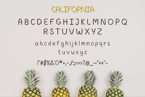 California - A Handwritten Sans Serif Font Font ChiraaDesign 