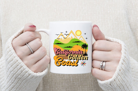 California Golden Coast Sublimation SVGArt 