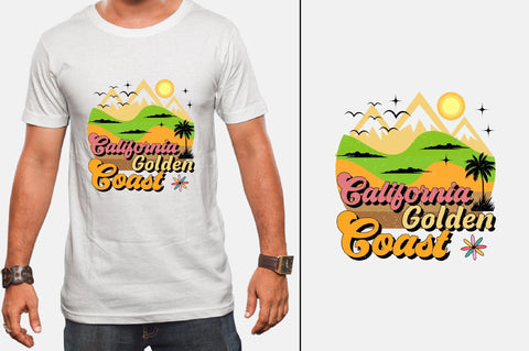 California Golden Coast Sublimation SVGArt 