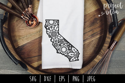 California Mandala Zentangle SVG SavoringSurprises 