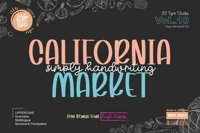 California Market Font BB Digital Arts 