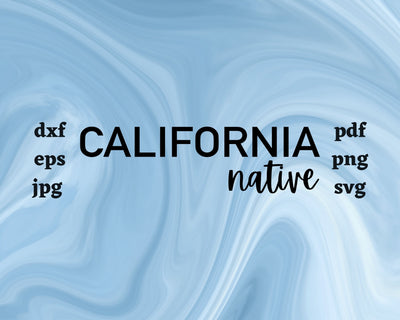 California Native SVG Cut File SVG Northern Light SVG 