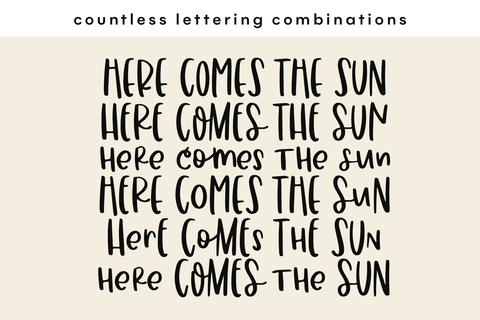 California Sunrise - Quirky Handwritten Font Font KA Designs 