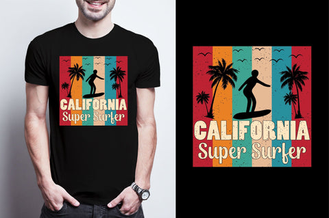 California Super Surfer Sublimation SVGArt 