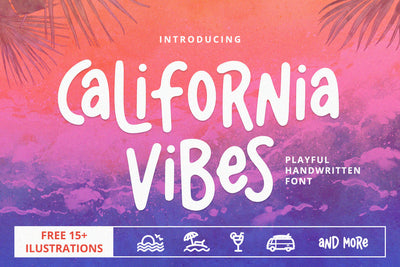 California Vibes - Playful Handwritten Font Font Alpaprana Studio 