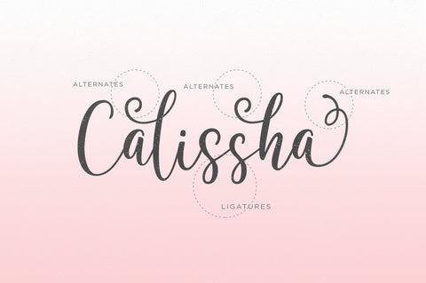 Calissha Font Duo Font Megatype 