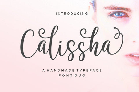 Calissha Font Duo Font Megatype 