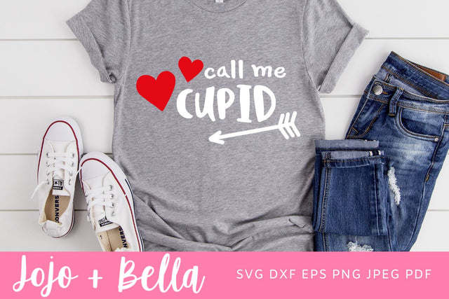 Call me cupid SVG, Love Quote svg, Cupid SVG, Valentines Quote Svg File, Valentines day SVG, Kids Valentine Svg, Svg files for Cricut, Silhouette, Sublimation SVG Jojo&Bella 