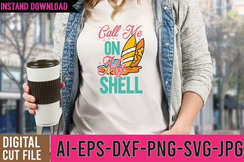 Call me On My Shell SVG Cut File SVG BlackCatsMedia 