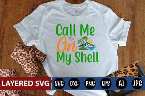 Call Me On My Shell Svg Cut File SVG Blessedprint 