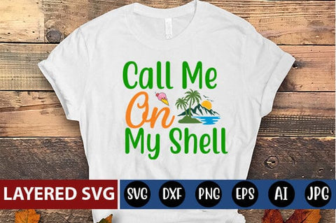 Call Me On My Shell Svg Cut File SVG Blessedprint 