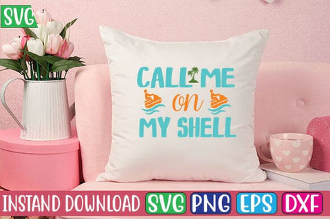 Call Me on My Shell SVG Cut File SVG Studio Innate 