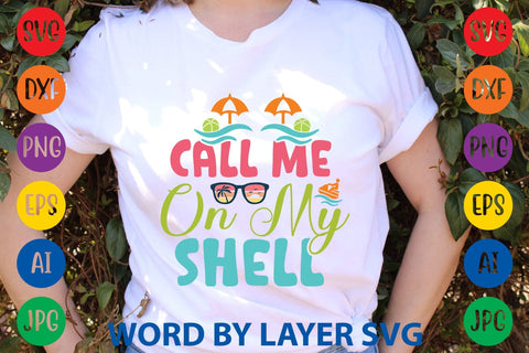 Call Me On My Shell SVG Design SVG Rafiqul20606 