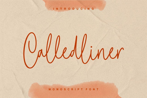 Calledliner - Monoscript Font Font StringLabs 