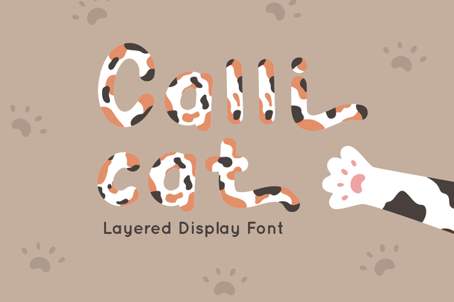 Calli Cat - Display Font Font Attype studio 