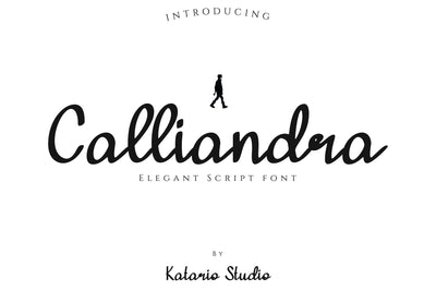 Calliandra | Elegant and Modern Handwritten Font Font Katario Studio 