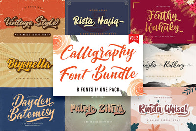 Calligraphy Font Bundle Vol 2 Font StringLabs 