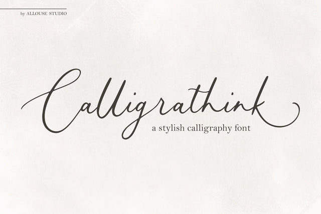 Calligrathink Font Allouse.Studio 