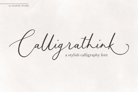 Calligrathink Font Allouse.Studio 