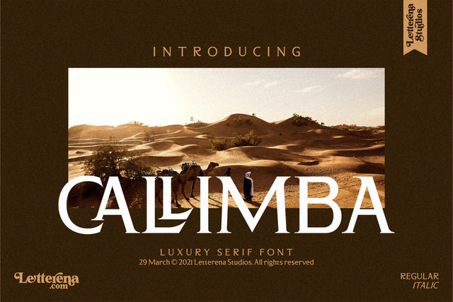 CALLIMBA Font Letterena Studios 