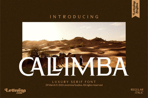 CALLIMBA Font Letterena Studios 