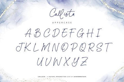 Callista - Signature Font Font Alpaprana Studio 