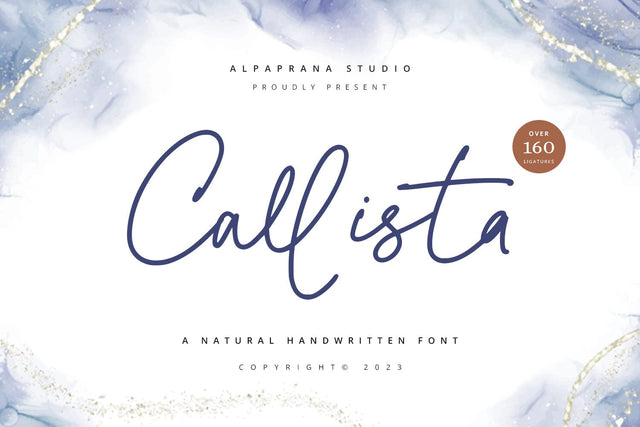 Callista - Signature Font Font Alpaprana Studio 