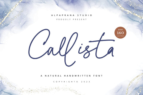 Callista - Signature Font Font Alpaprana Studio 